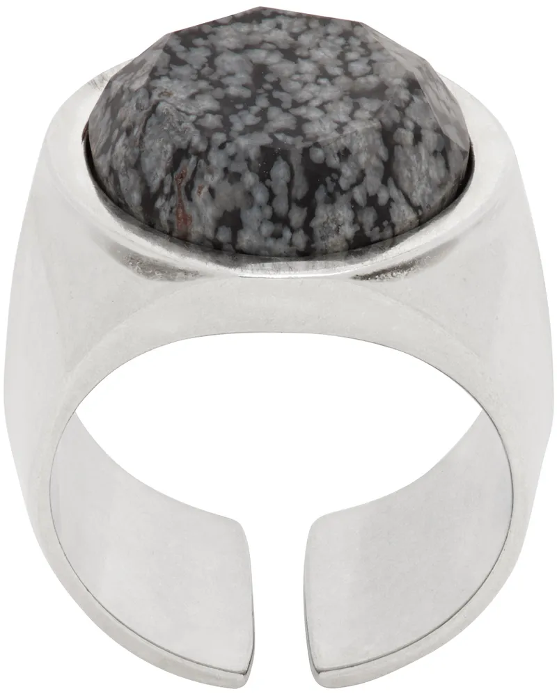 Isabel Marant Silver & Gray Alto Ring 02fk