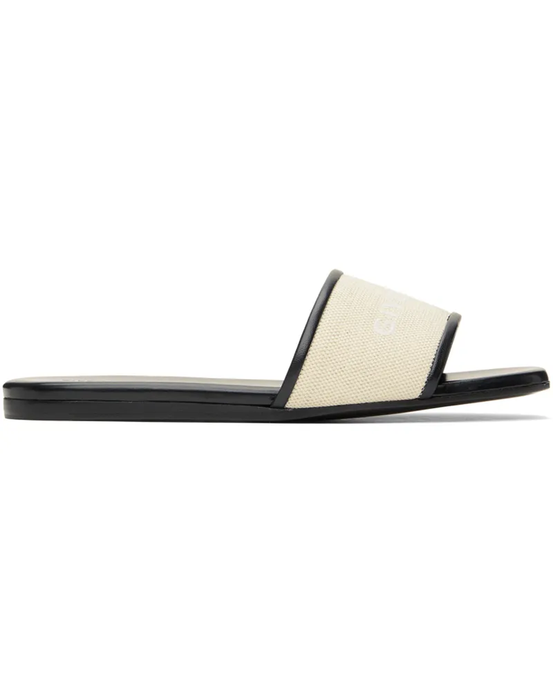 Givenchy Beige 4G Flat Sandals 257-natural