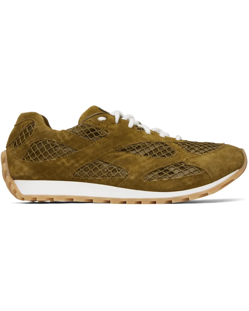 Bottega Veneta Khaki Orbit Sneakers Olive