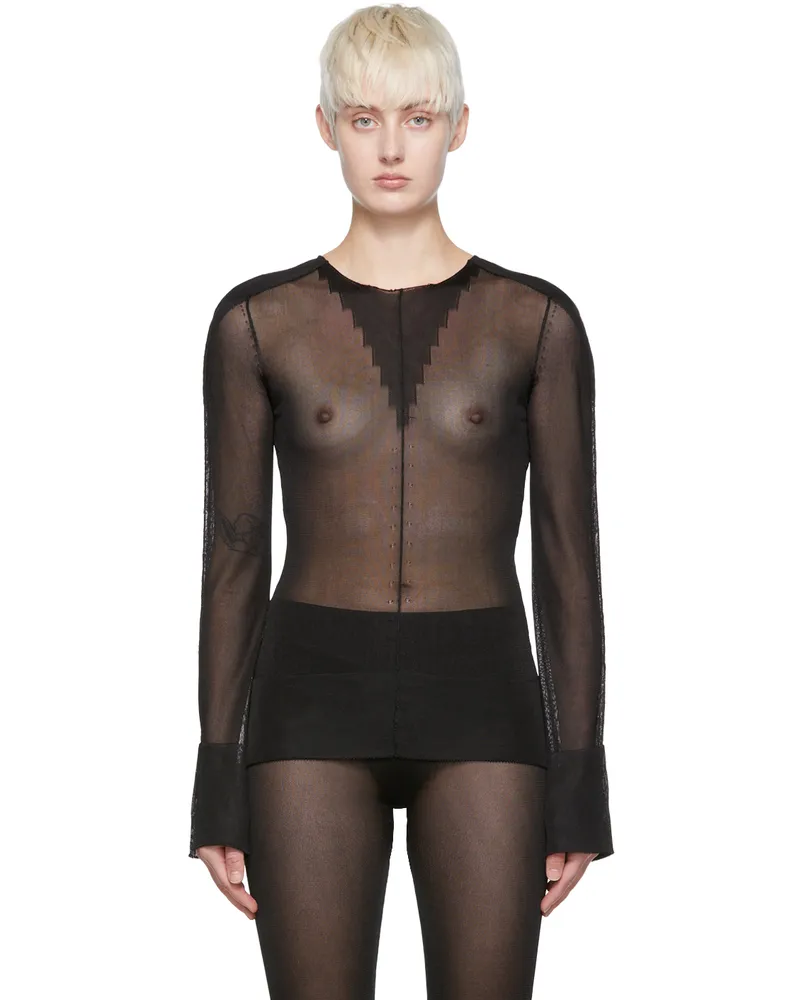 Jean Paul Gaultier Black Viscose Sweater 00-black