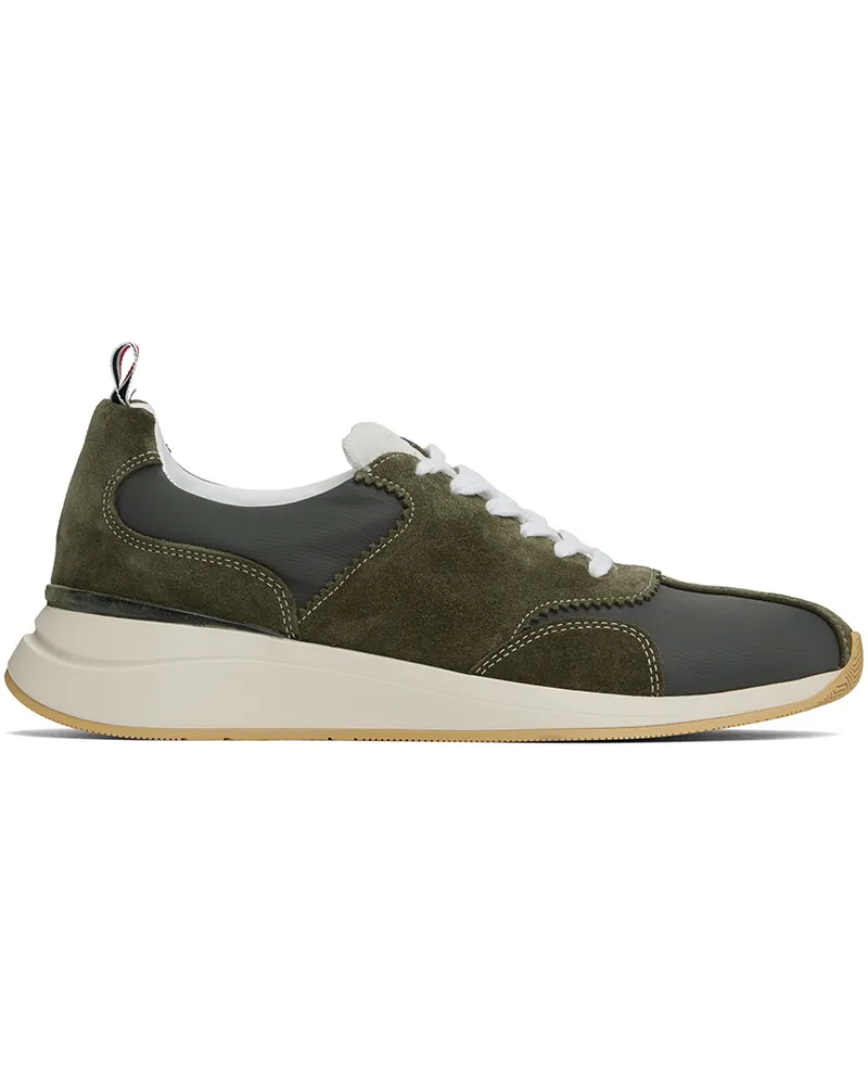 Thom Browne Khaki Nylon Sprinter Sneakers 320