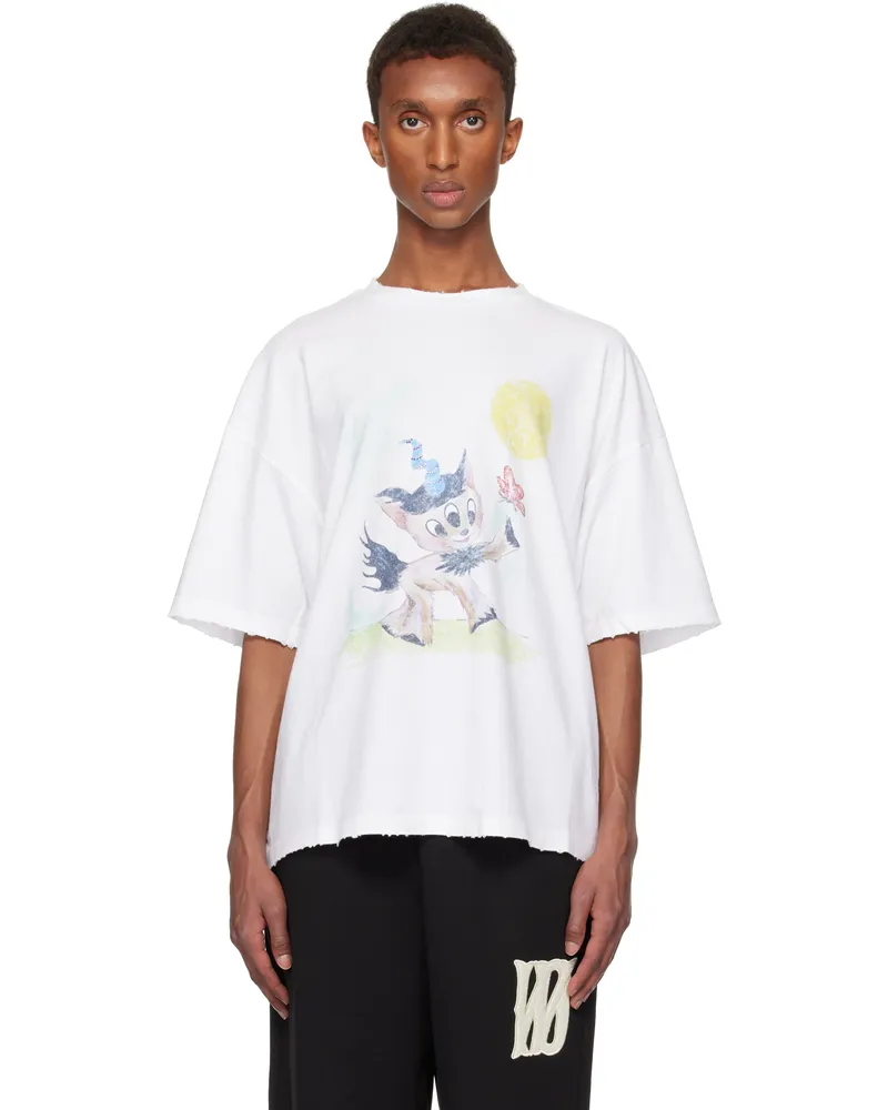 WE 11 DONE White Monster Pony T-shirt White