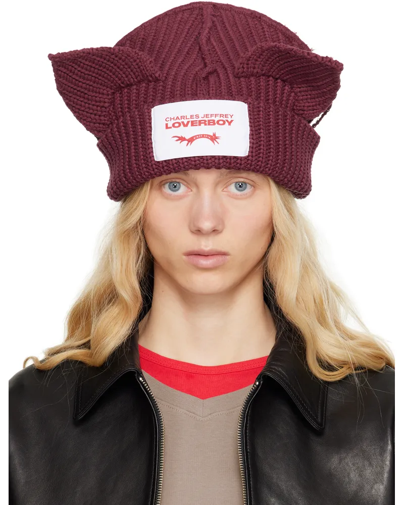 Charles Jeffrey Loverboy White Chunky Rabbit Beanie Ecru