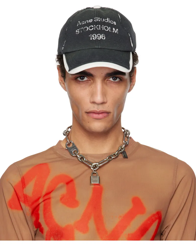 Acne Studios Black Logo Stamp Cap 900