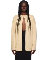 STAUD Beige Carry On Cardigan Caml