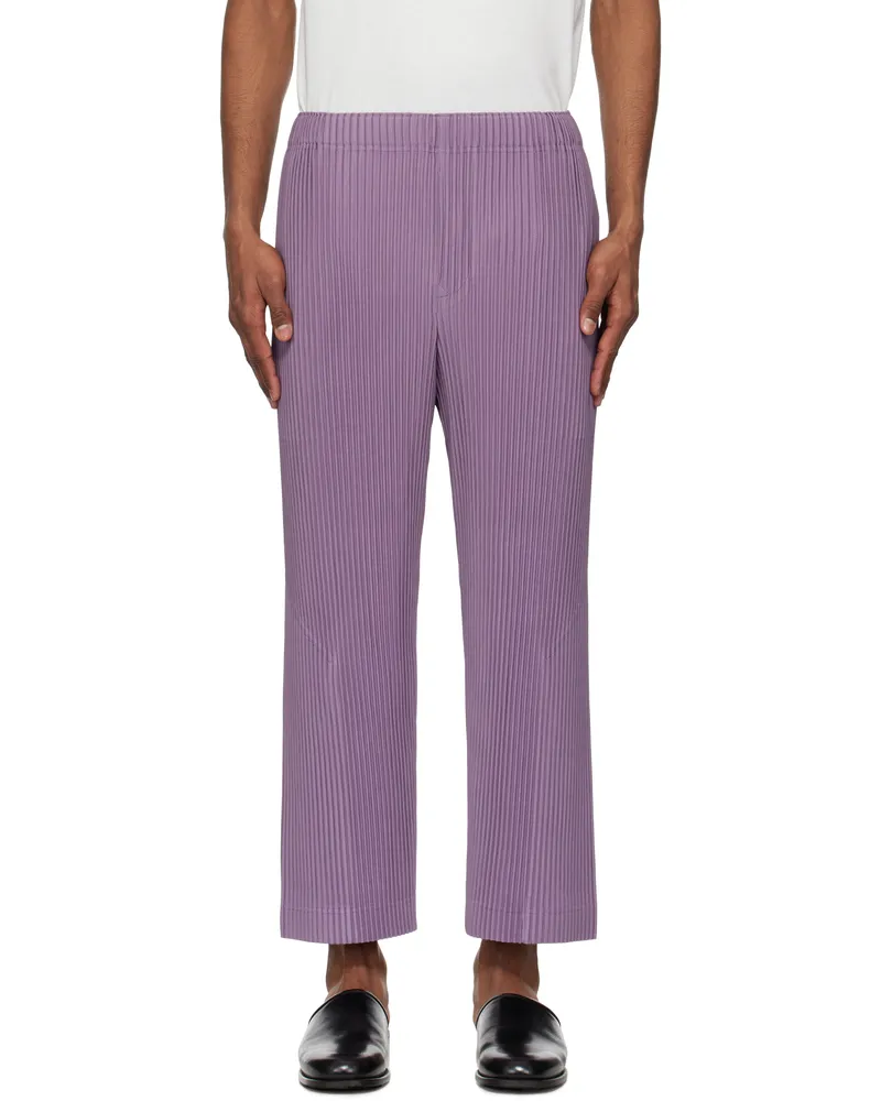Issey Miyake Purple Monthly Color April Trousers 82-viola
