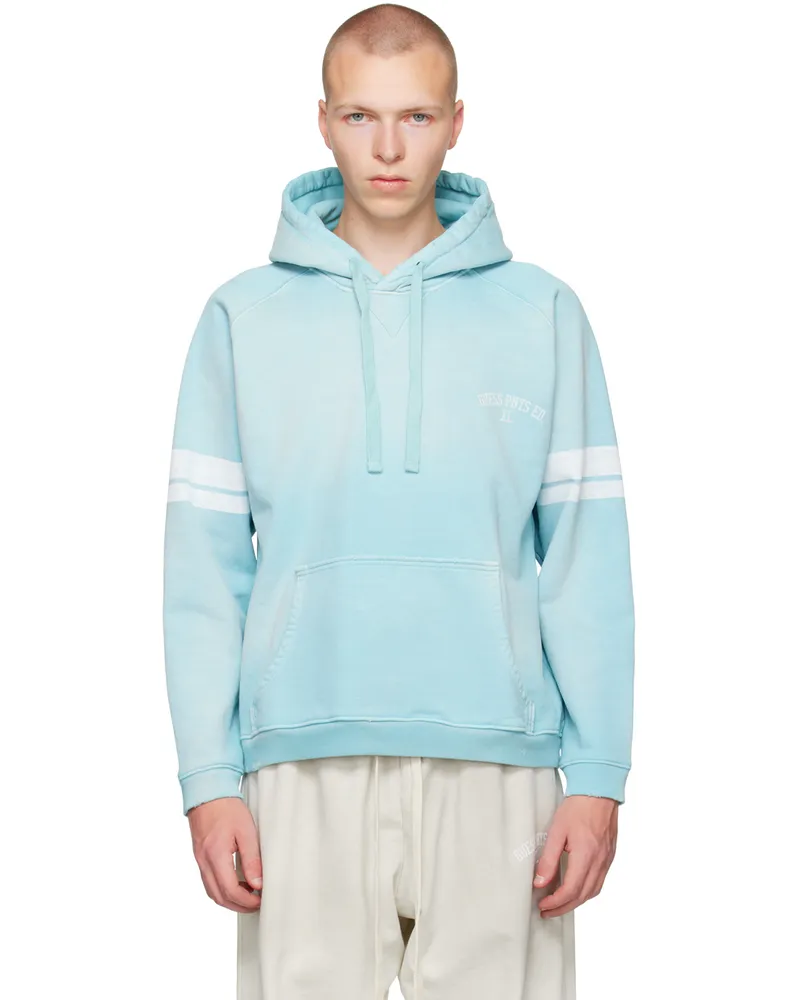Guess Blue Relaxed Hoodie New