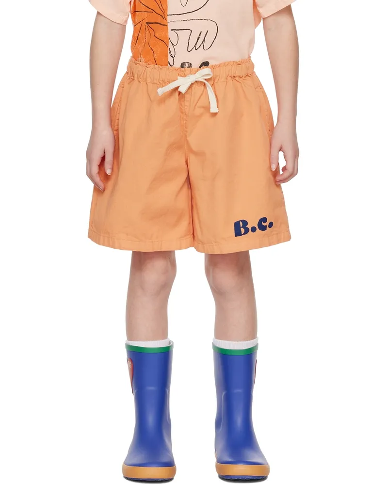 BOBO CHOSES Kids Orange B.C. Shorts 700