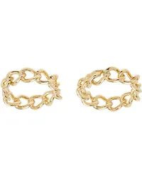 Dries van Noten Gold Chain Rings Shiny