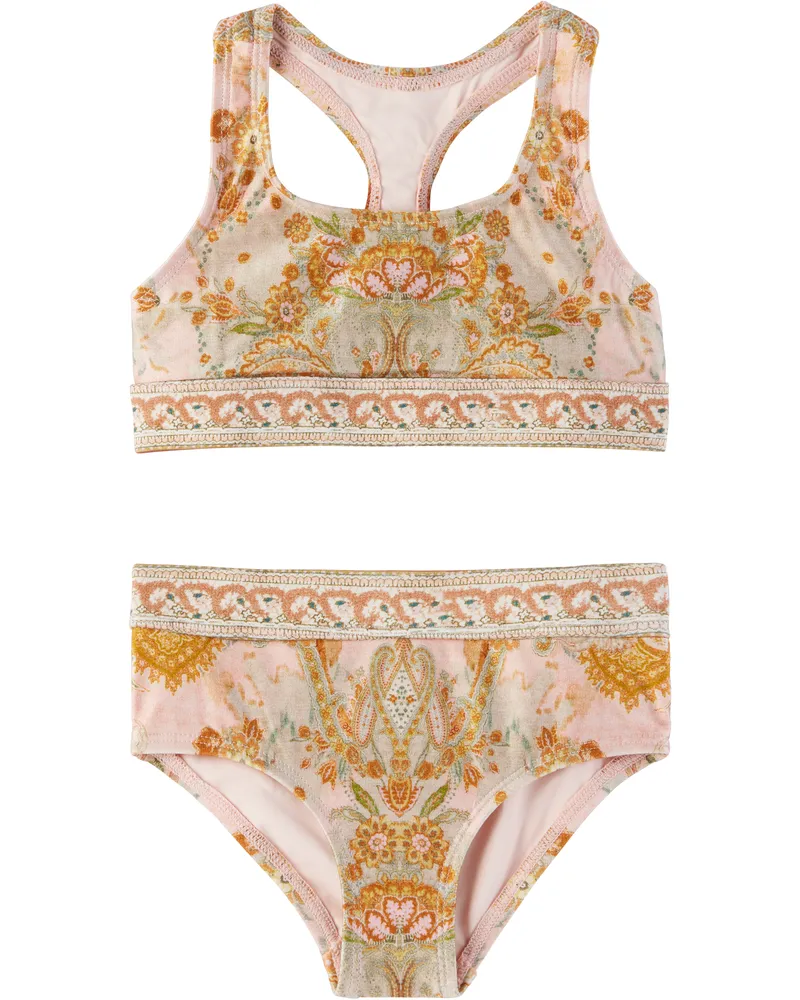 Zimmermann Kids Multicolor Wylie Racer Back Bikini Pkmu