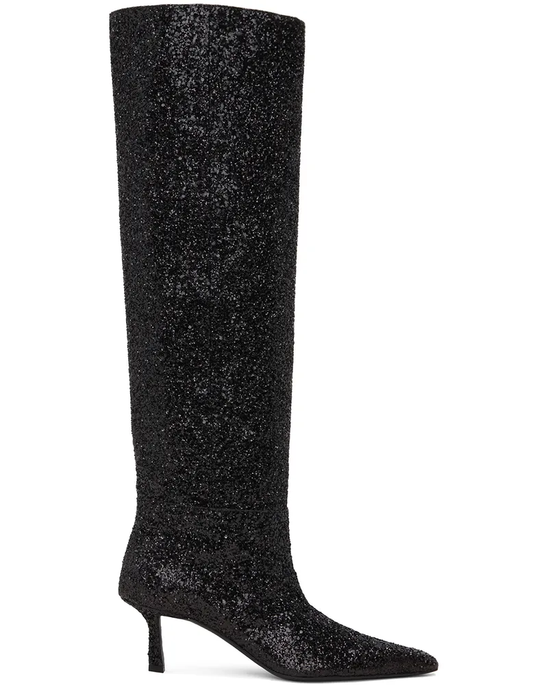 Alexander Wang Black Viola Slouch Boots 001