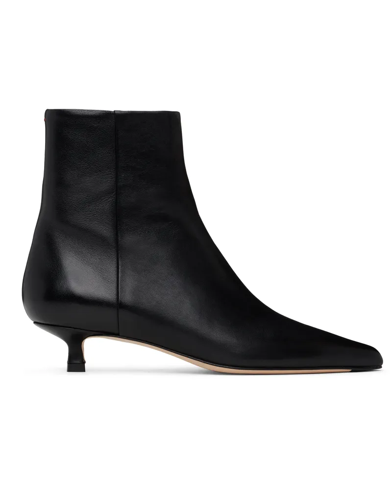 aeyde Black Sofie Leather Ankle Boots Black