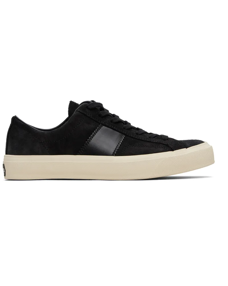 Tom Ford Black Suede Cambridge Sneakers 3nw02black