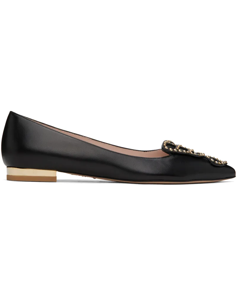 Sophia Webster Black Butterfly Ballerina Flats Black