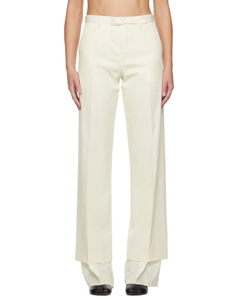 Maison Margiela Off-White Layered Trousers 101