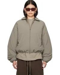 Fear of God Gray Padded Bomber Jacket Dust