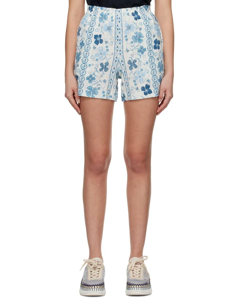 See by Chloé Blue Printed Boxer Shorts 4za