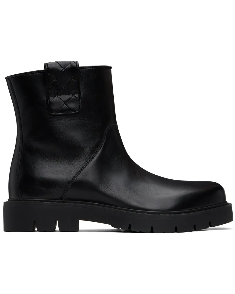 Bottega Veneta Black Haddock Ankle Boots 1000