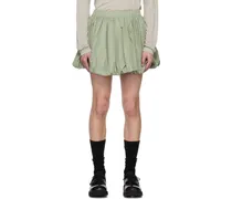Green Puff Miniskirt
