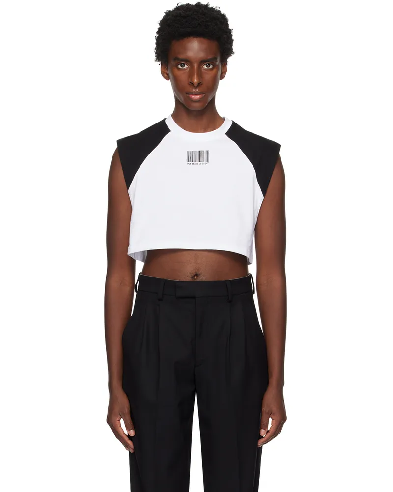 VTMNTS Black & White Colorblock T-Shirt Black