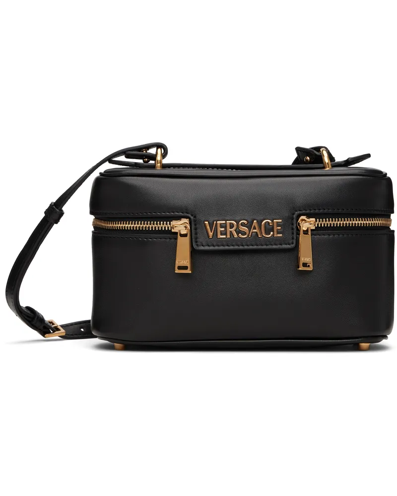 Versace Black 'Versace' Tag Vanity Bag 1b00v-black-versace
