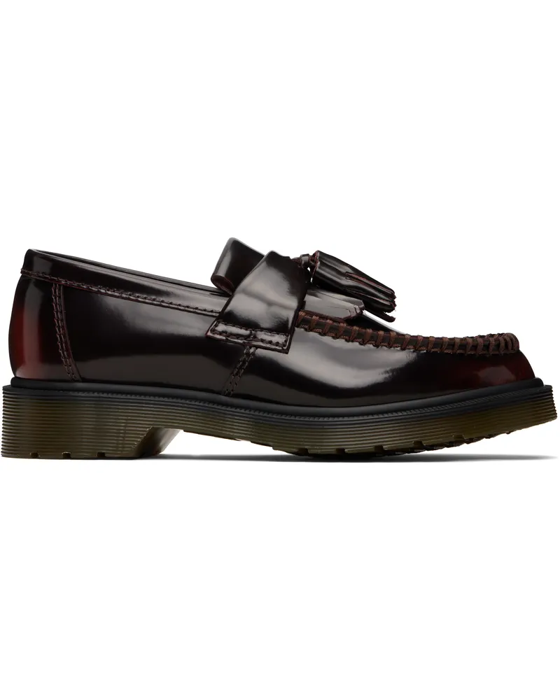 Dr.Martens Burgundy Adrian Tassel Loafers Cherry