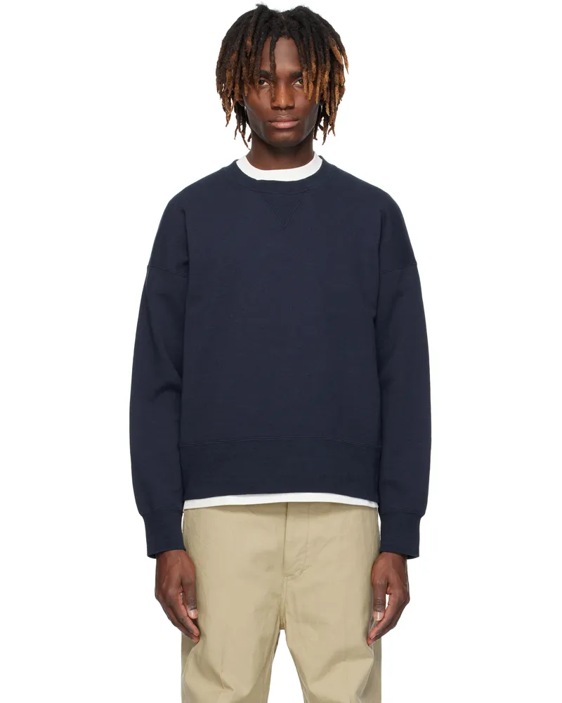 Visvim Navy Court L/S Sweatshirt Navy