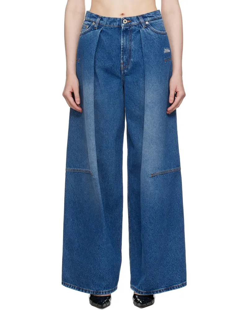 Jean Paul Gaultier Blue 'The Loose Denim' Jeans 57-vintageblue