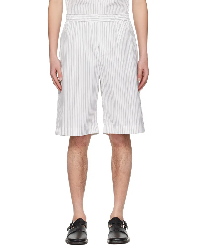 Mark Kenly Domino Tan Studio White Paco Shorts Grey