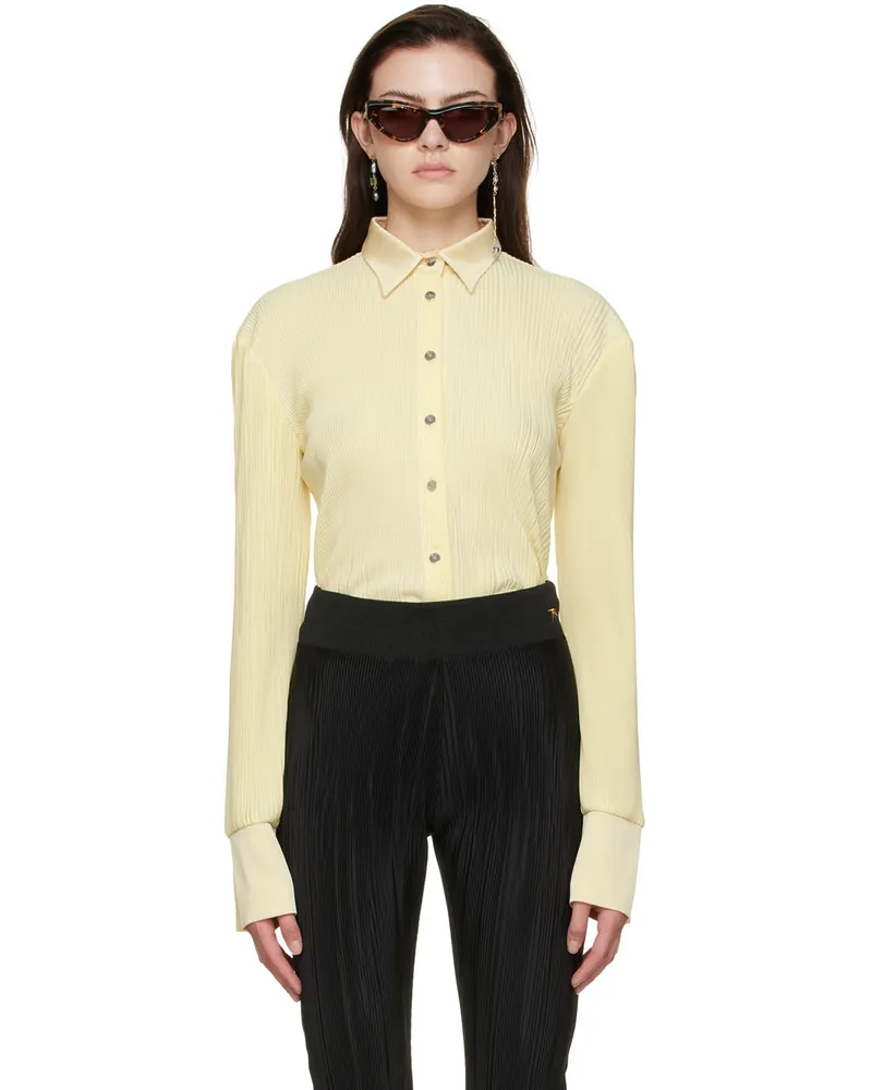 ATLEIN Yellow Polyester Shirt C0111