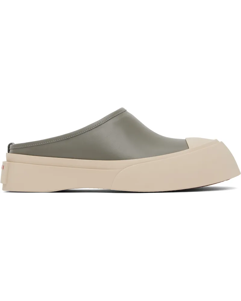 Marni Gray Pablo Sabot Slip-on Loafers 00n62