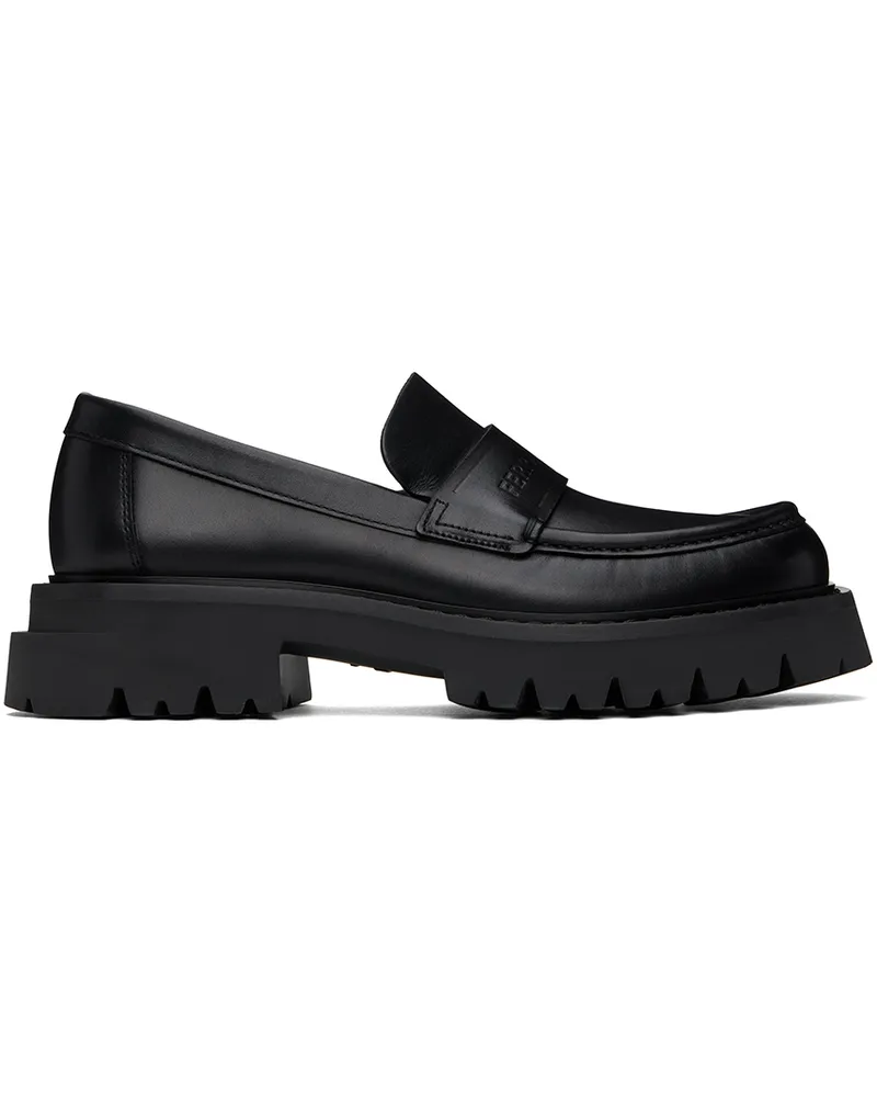 Ferragamo Black Chunky Loafers Nero