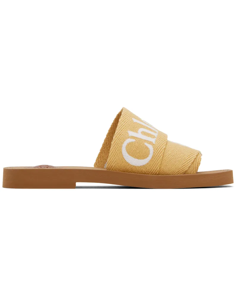 Chloé Yellow Woody Sandals 224