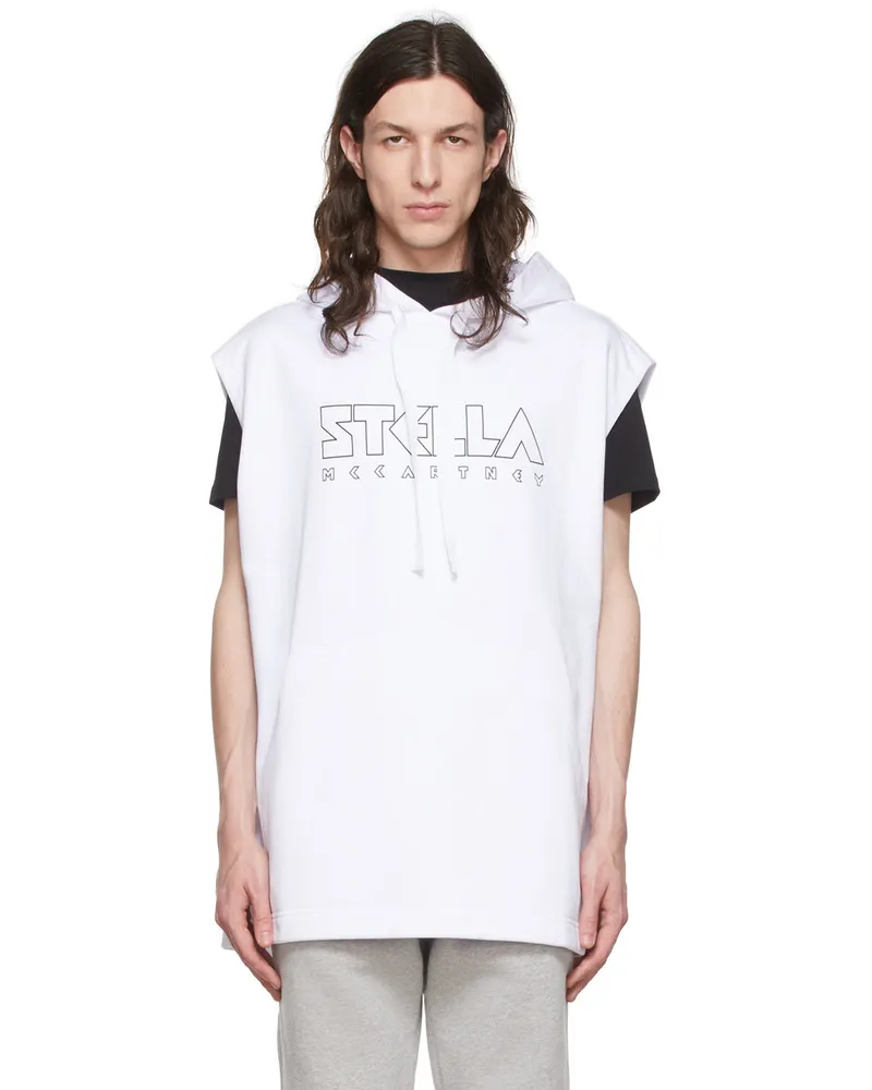 Stella McCartney White Cotton Hoodie Pure