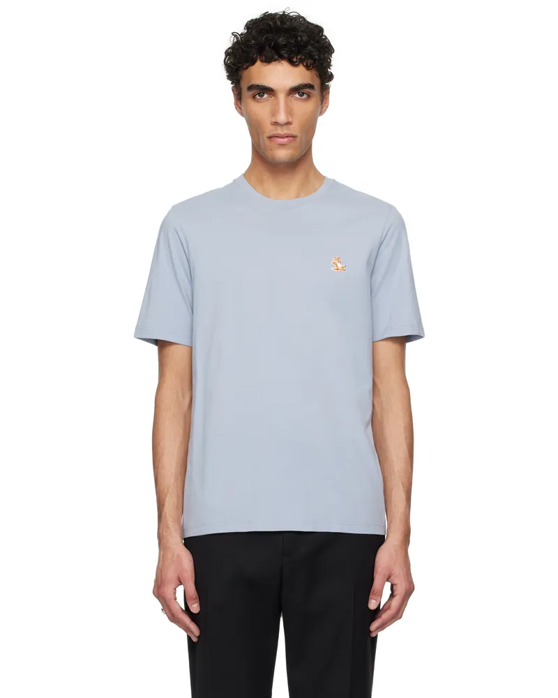 Kitsuné Blue Chillax Fox Patch Regular T-shirt 0122