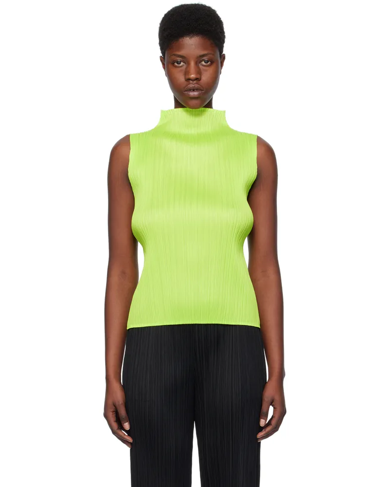 Issey Miyake Green Basics Tank Top 59