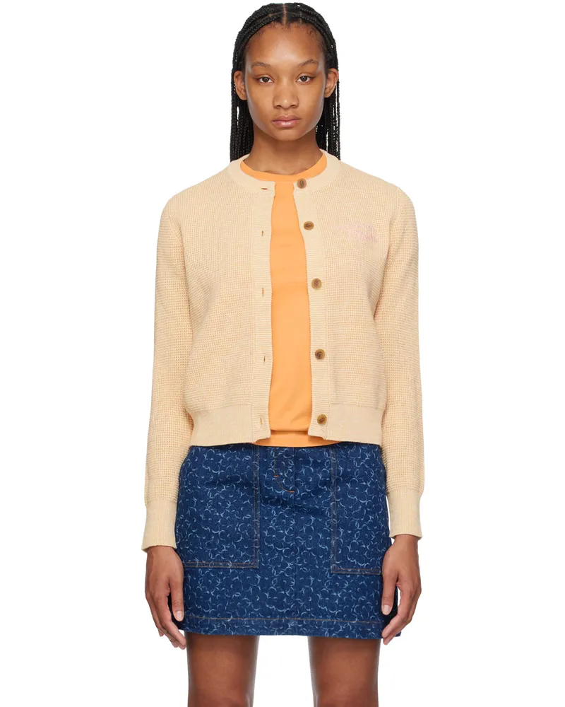 Kitsuné Yellow Handwriting Cardigan H712