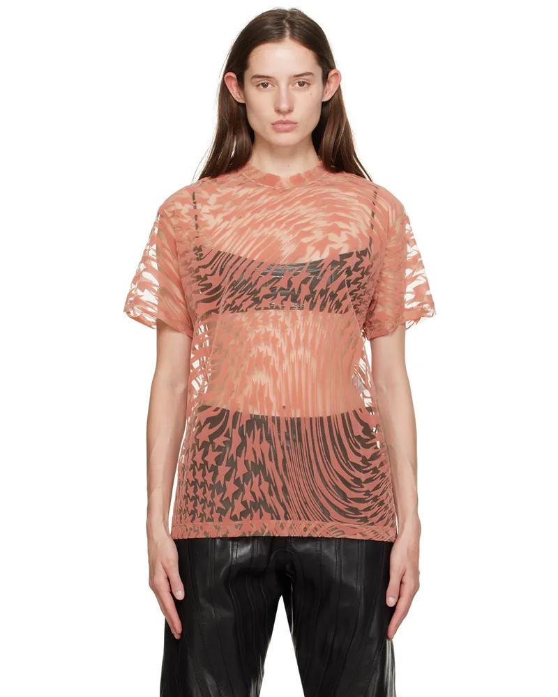 Thierry Mugler Pink Star T-Shirt B23n1