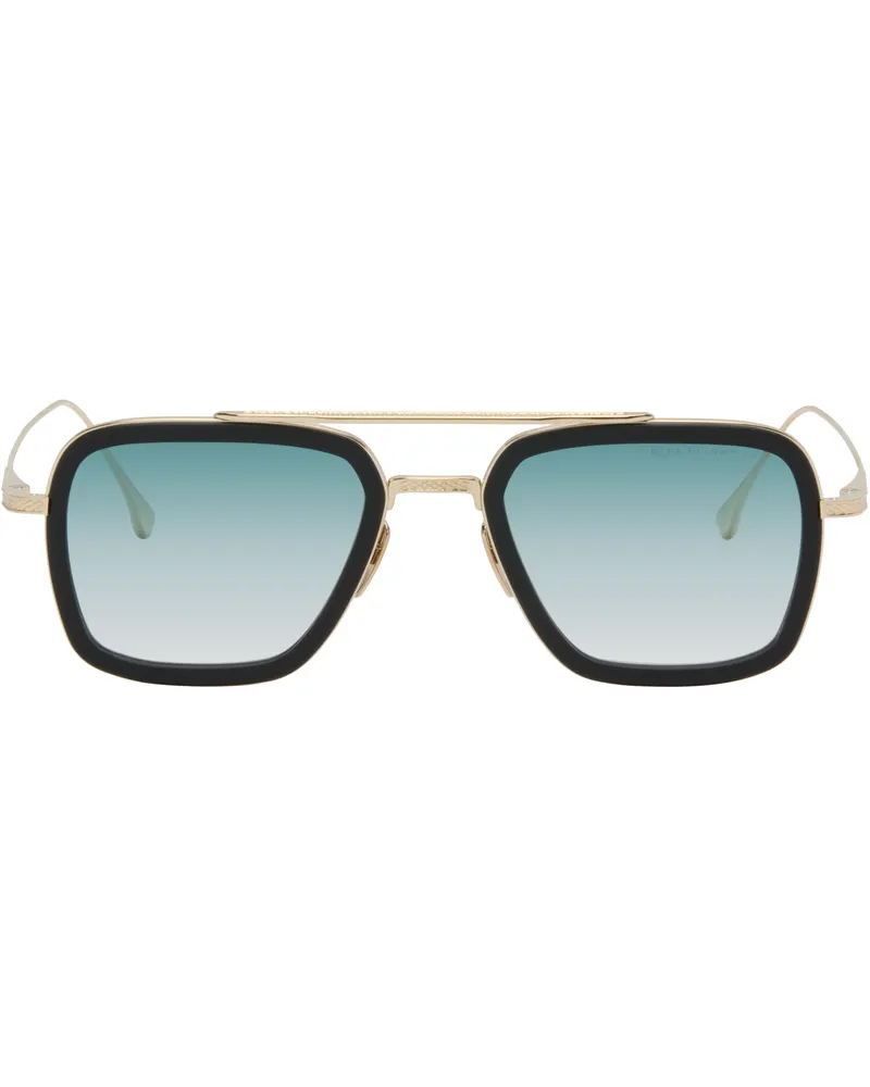 DITA SSENSE Exclusive Gold & Black FLIGHT.006 Sunglasses Matte