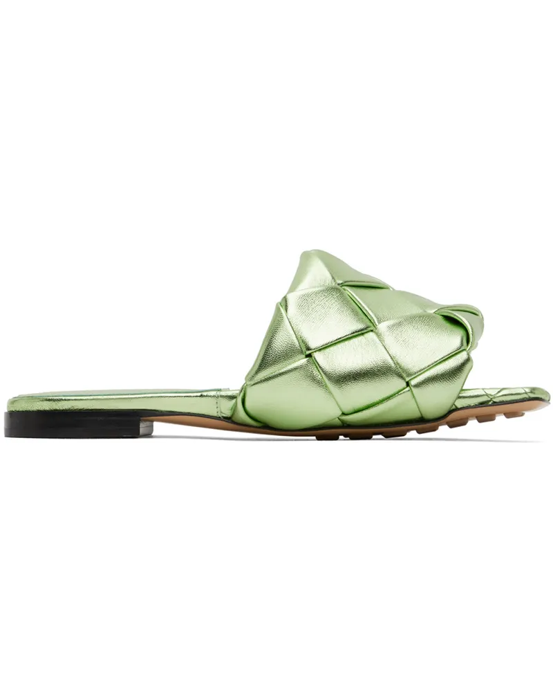 Bottega Veneta Green Lido Sandals 3505