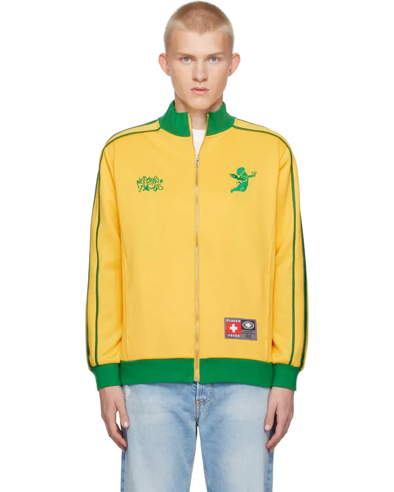 PLACES+FACES Yellow 'P+F' FC Track Jacket Yellow