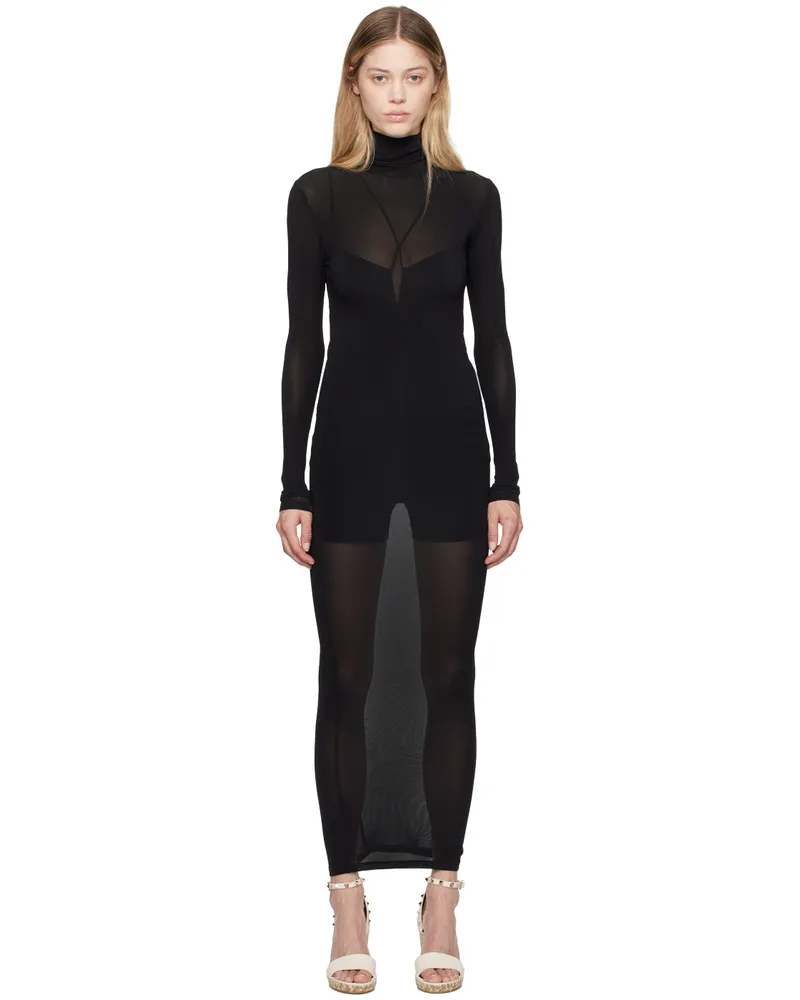 Isabel Marant Black Vanessa Midi Dress 01bk