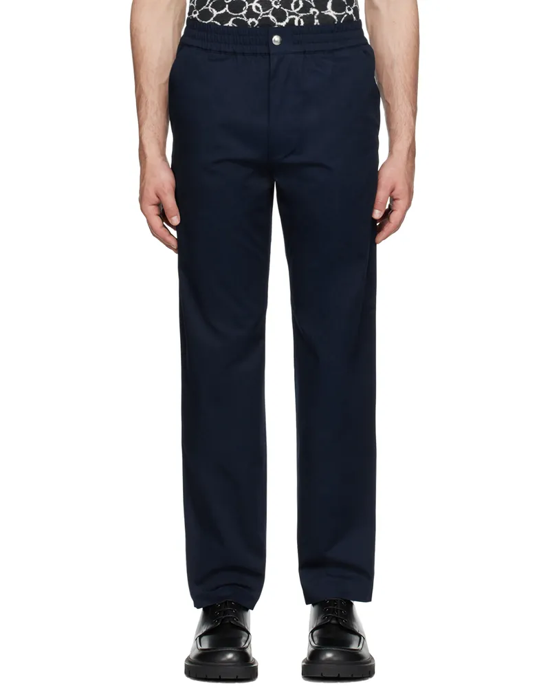 Kitsuné Navy Casual Trousers P476
