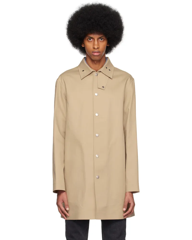 A.P.C. Beige Thibault Coat Baa