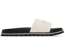 White 'The Leather Slide' Sandals