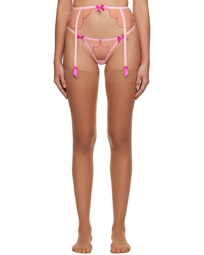 Agent Provocateur Pink Lorna Garter Belt 681520