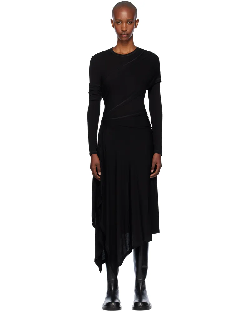 Helmut Lang Black Protection Maxi Dress Black