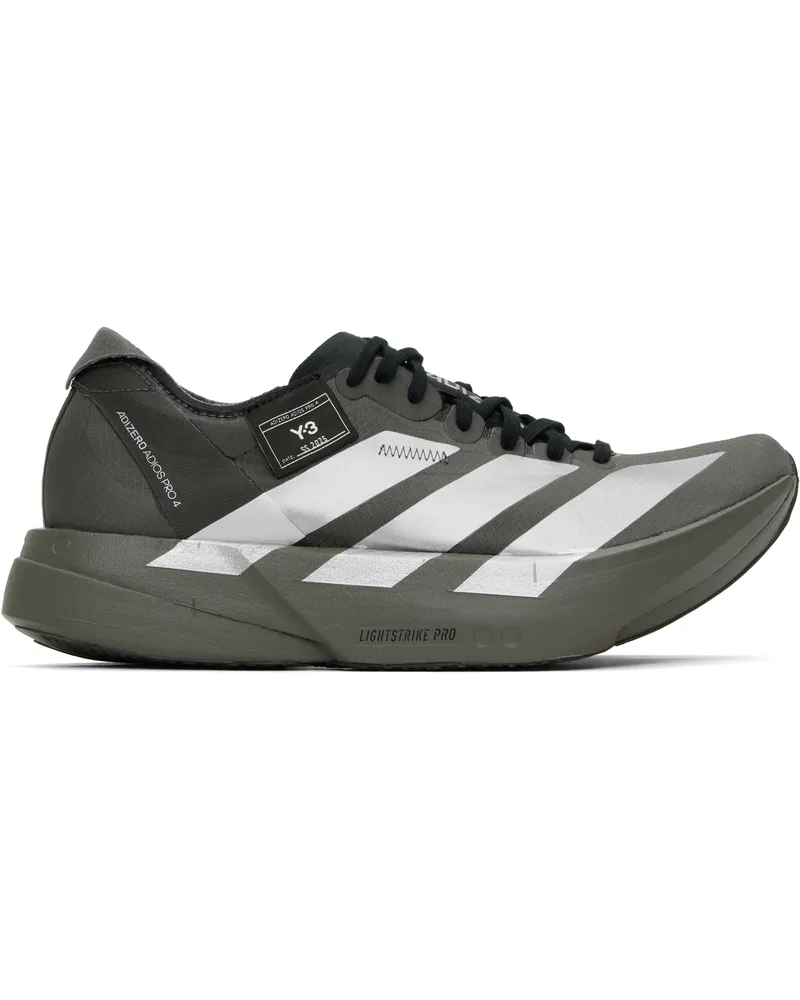 Y-3 Gray Adios Pro 4 M Sneakers Cinder