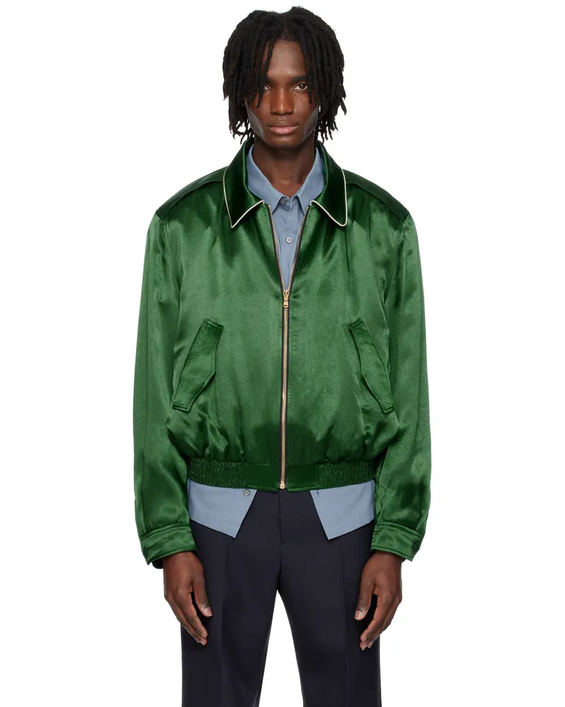 RECTO Green 80s Fluid Ben Jacket Vn