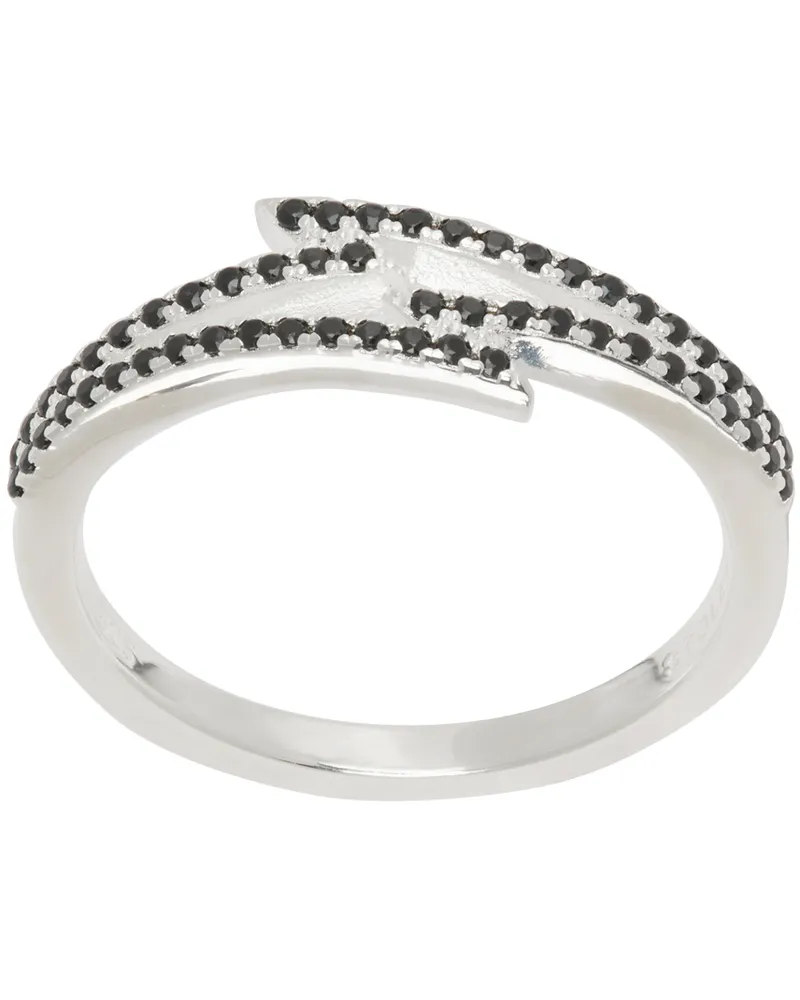 Stolen Girlfriends Club SSENSE Exclusive Silver Dusted Bolt Ring Sterling
